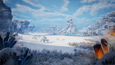 Cryo Fields Biome - Outpost Art