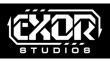 EXOR Studios white logo